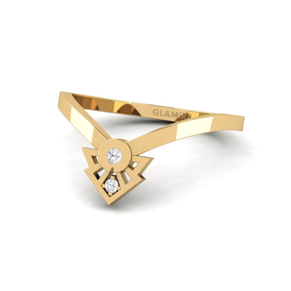 White sapphire Stackable Ring Jonat