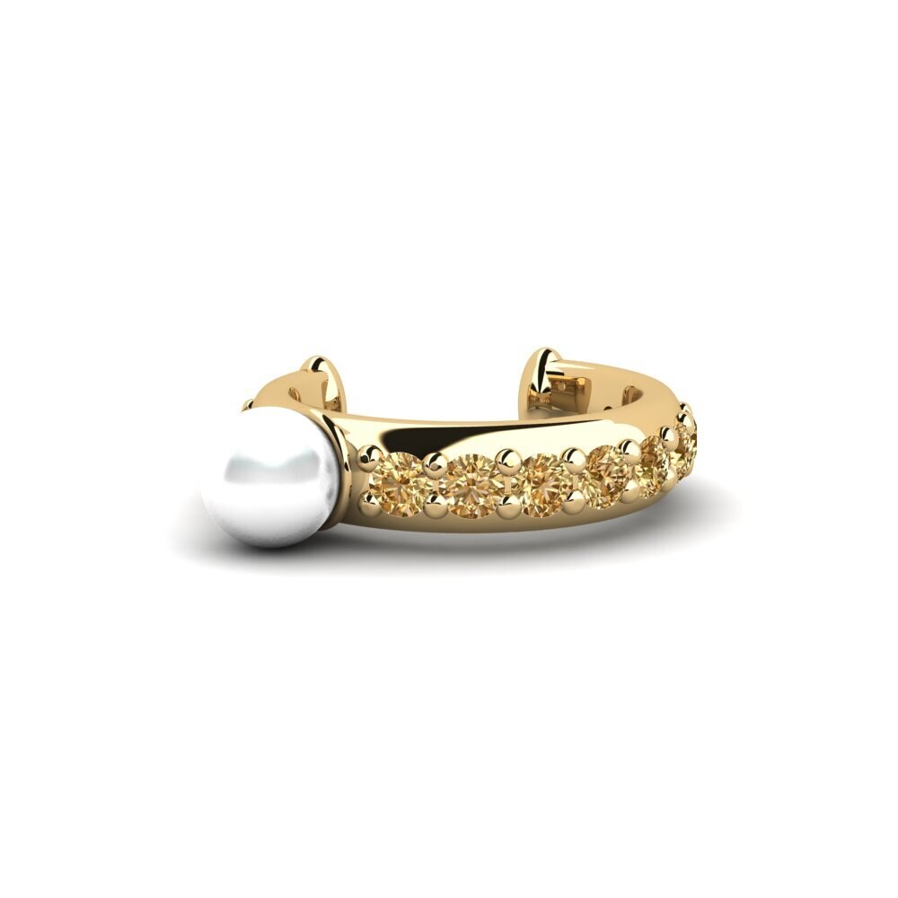Brauner Diamant Damen ohrring Liperela