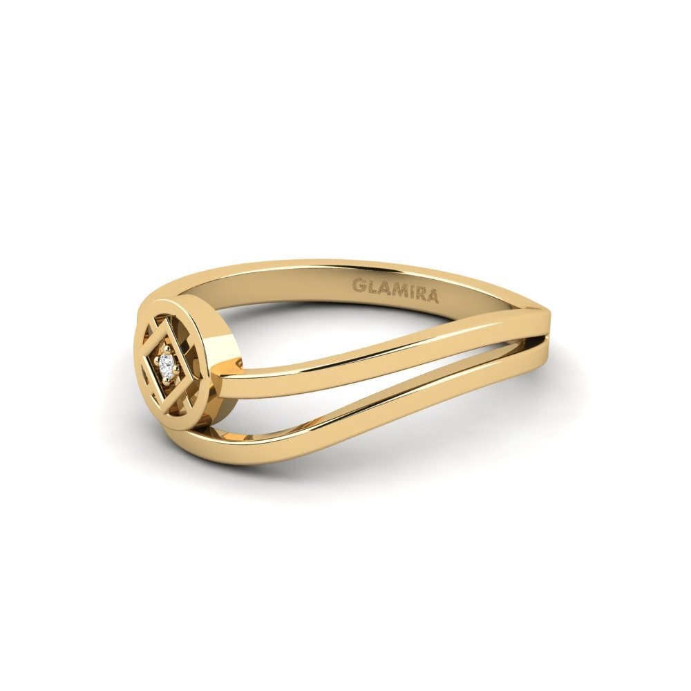 White sapphire Stackable Ring Vivia