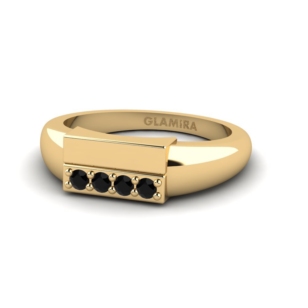 Zafiro negro Anillo meñique Krasne