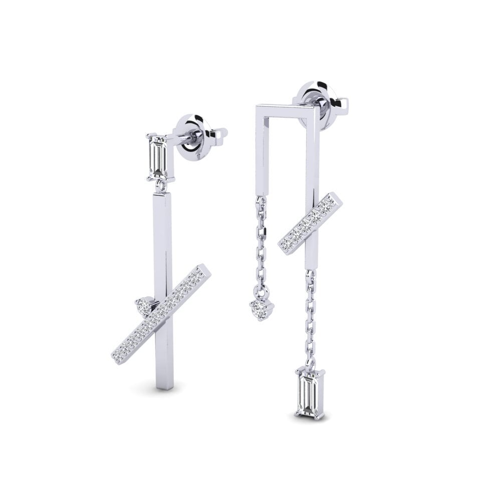 950 Palladium Women's Earring Luas - SET