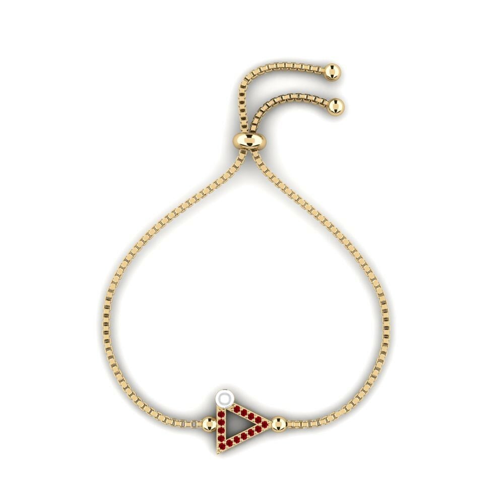 Zircone Rosso Bracciale da donna Mengsel