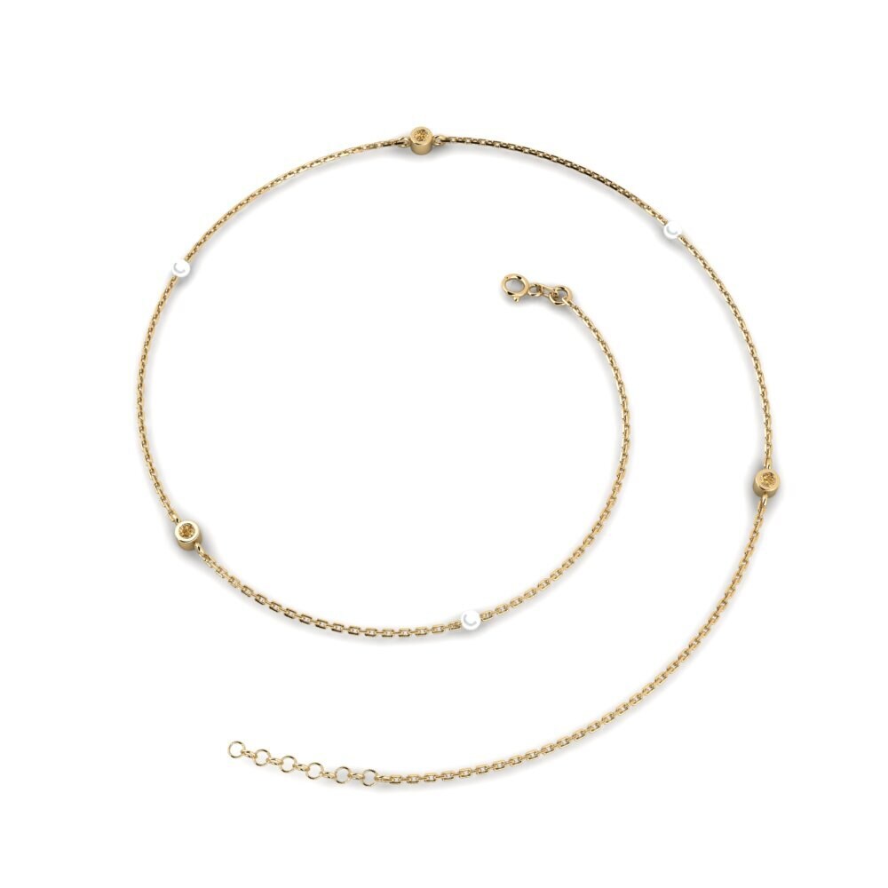 Brown Diamond Women's Necklace Mescla