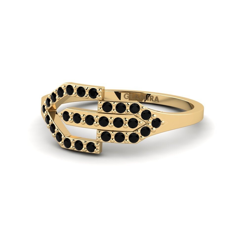Zafiro negro Anillo Messiness