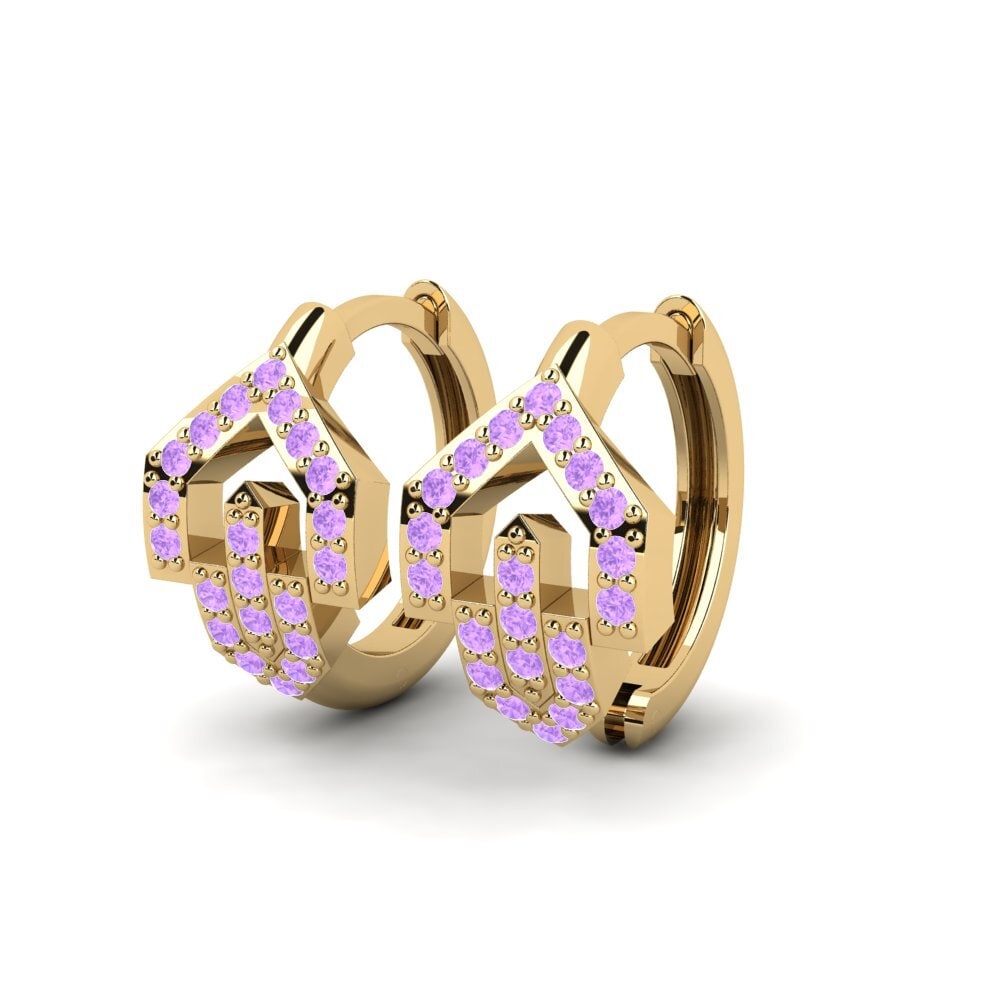 Amethyst Damen ohrring Pity