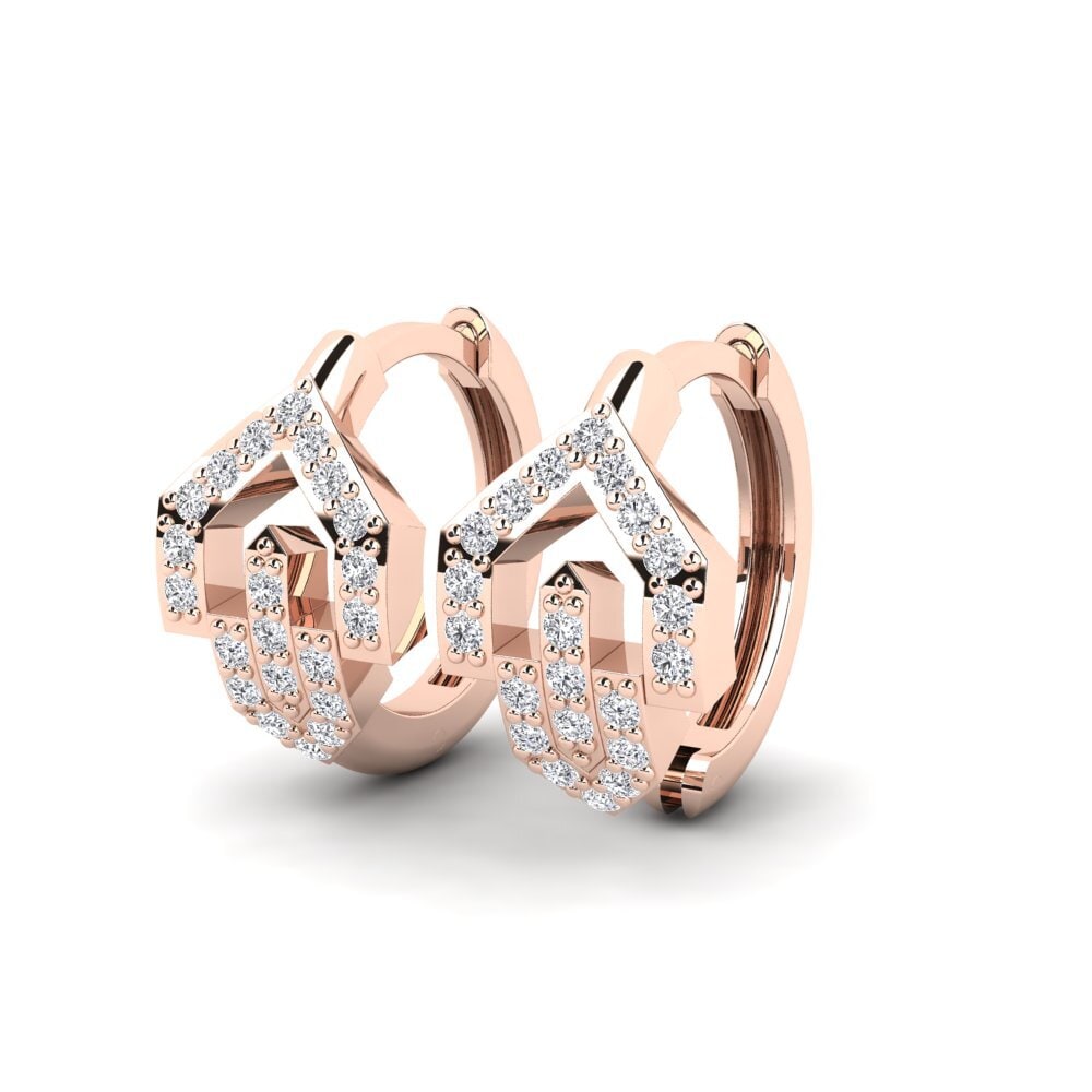 14k Rose Gold Women's Earring Pity