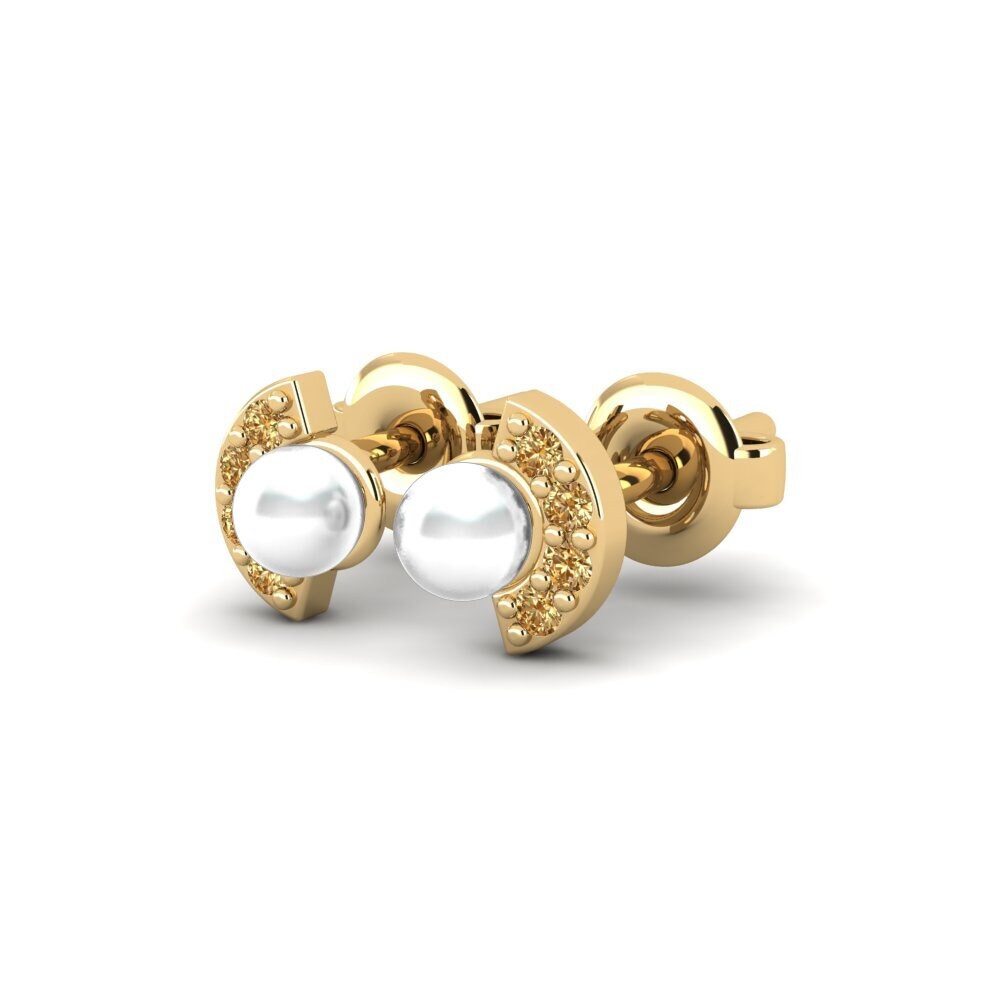 Brauner Diamant Damen ohrring Resplandor