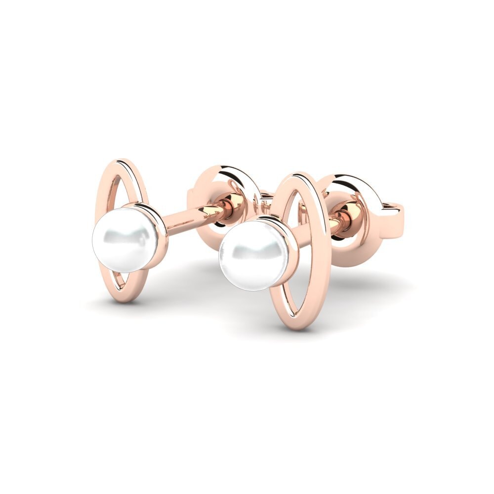 14k Rose Gold Women's Earring Rutilas