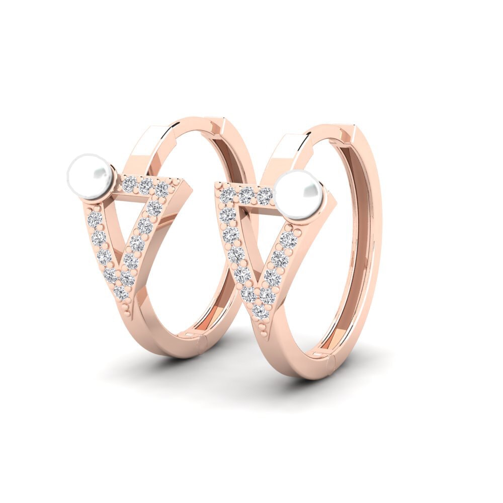 14k Rose Gold Women's Earring Tamu
