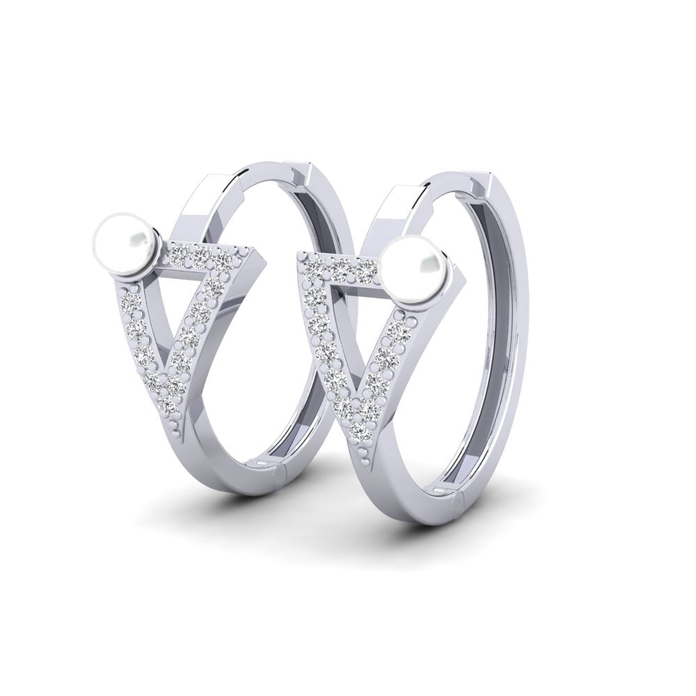 950 Palladium Women's Earring Tamu