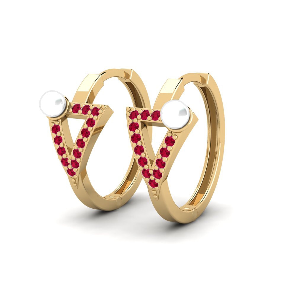 Ruby Women's Earring Tamu
