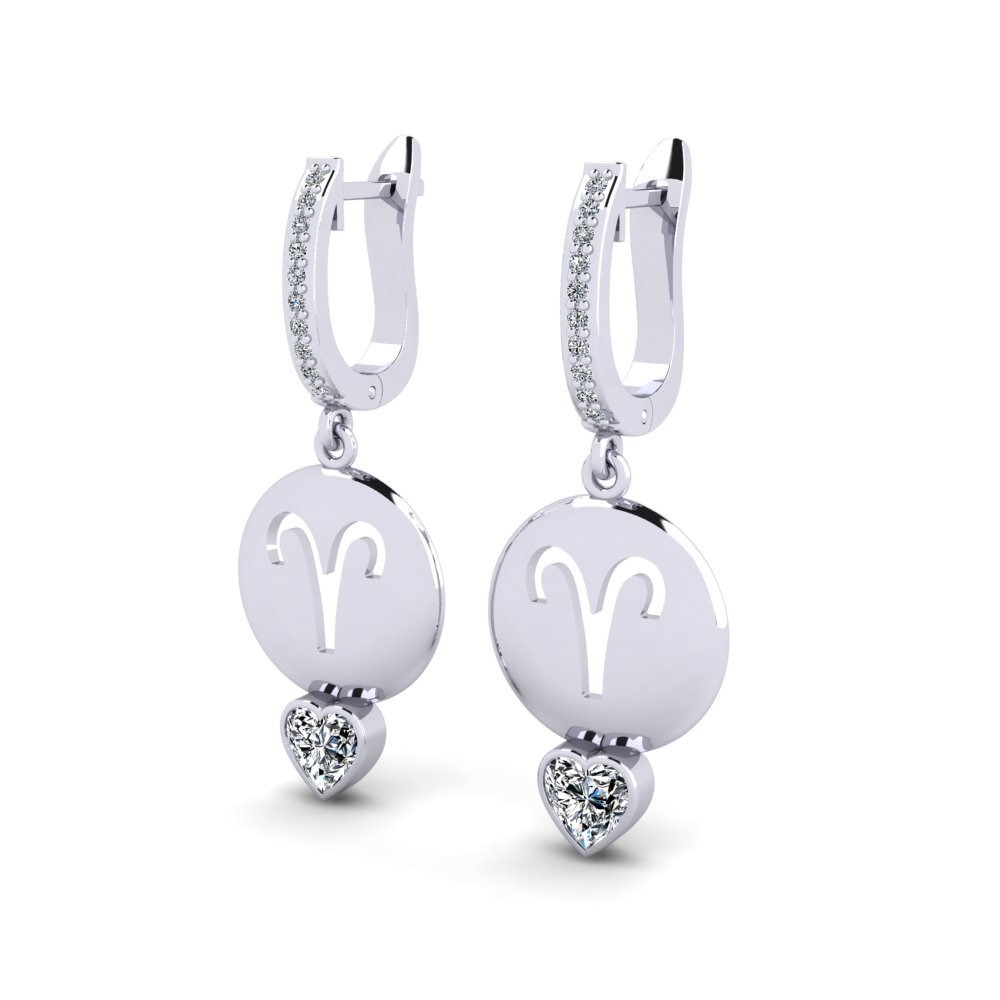 Zirconia Women's Earring Nebug - Aries