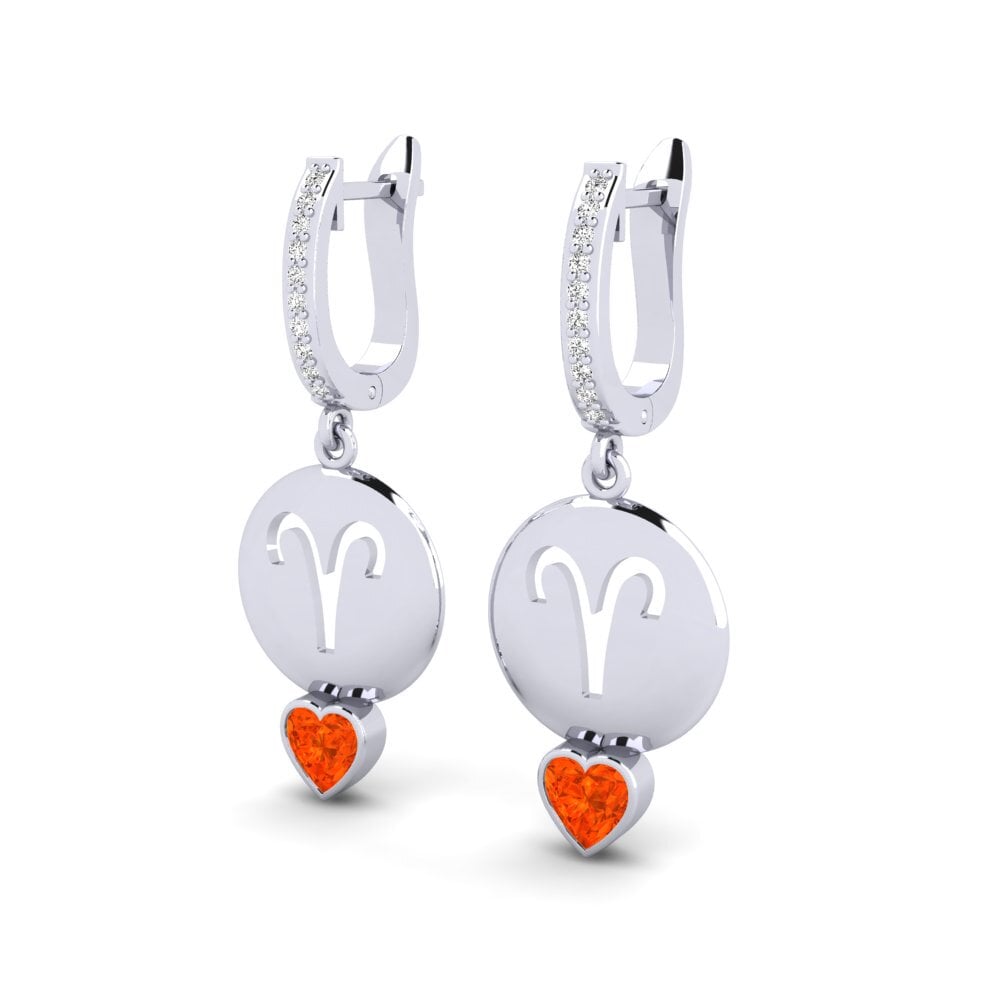 Opale de Feu Boucle d'oreille femme Nebug - Aries