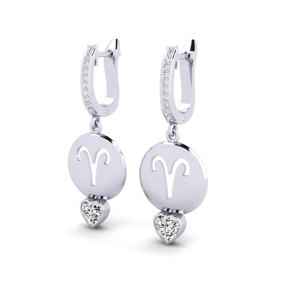 Moissanite Boucle d'oreille femme Nebug - Aries