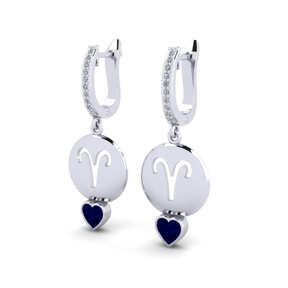 Saphir Boucle d'oreille femme Nebug - Aries