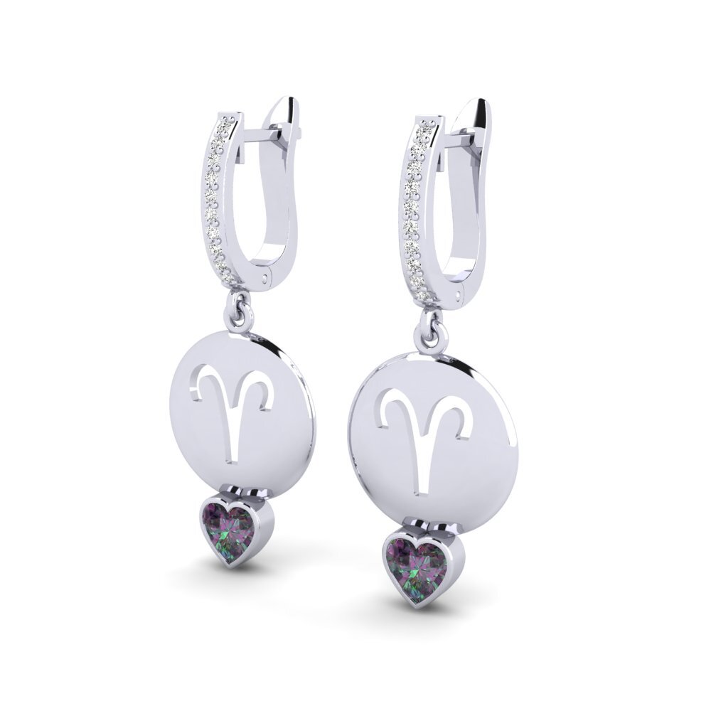 Topaze mystique Boucle d'oreille femme Nebug - Aries