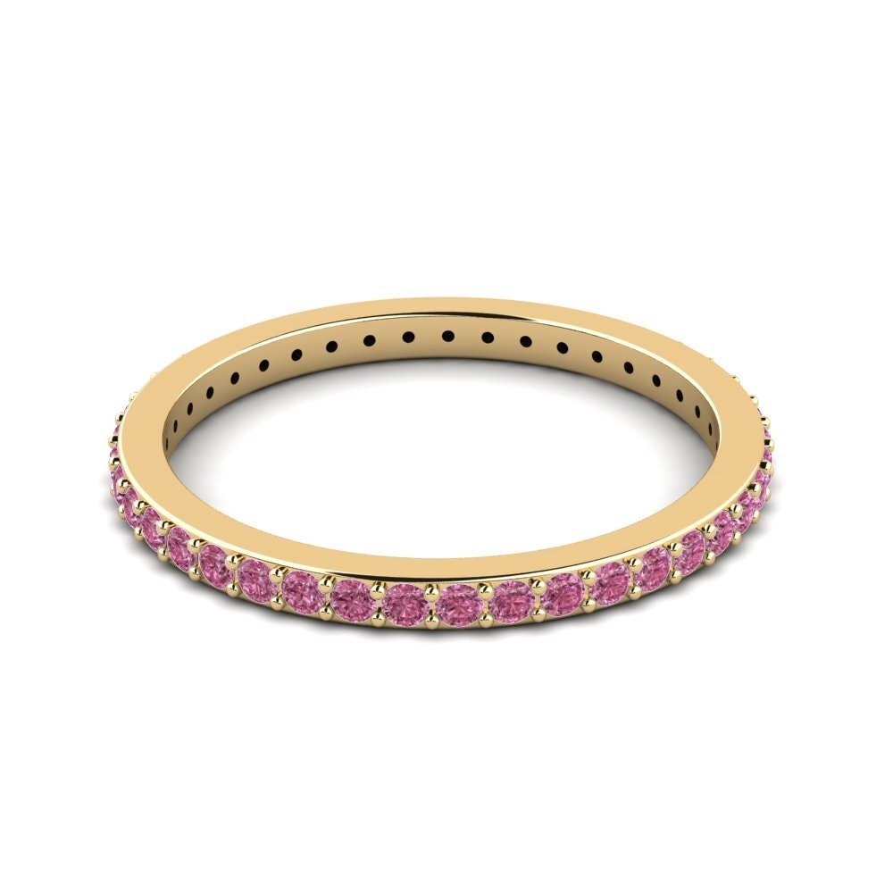 Rhodolite Garnet Stackable Ring Adgi - B