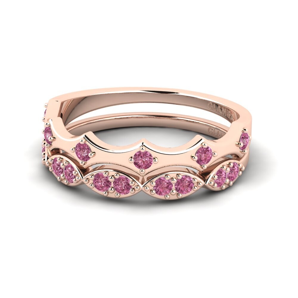 Rhodolite Garnet Stackable Ring Agungo - B