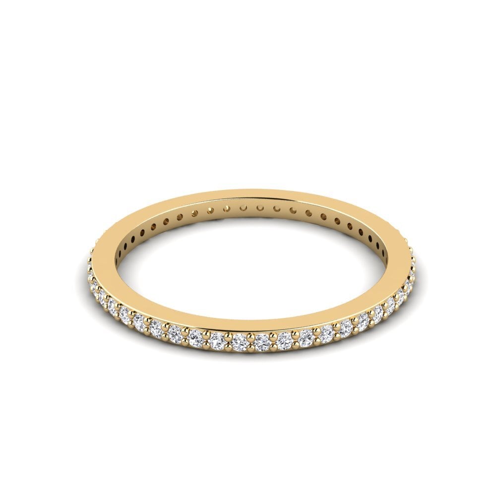 Labor-gezüchteter Diamant Stapelbarer Ring Anethes - B