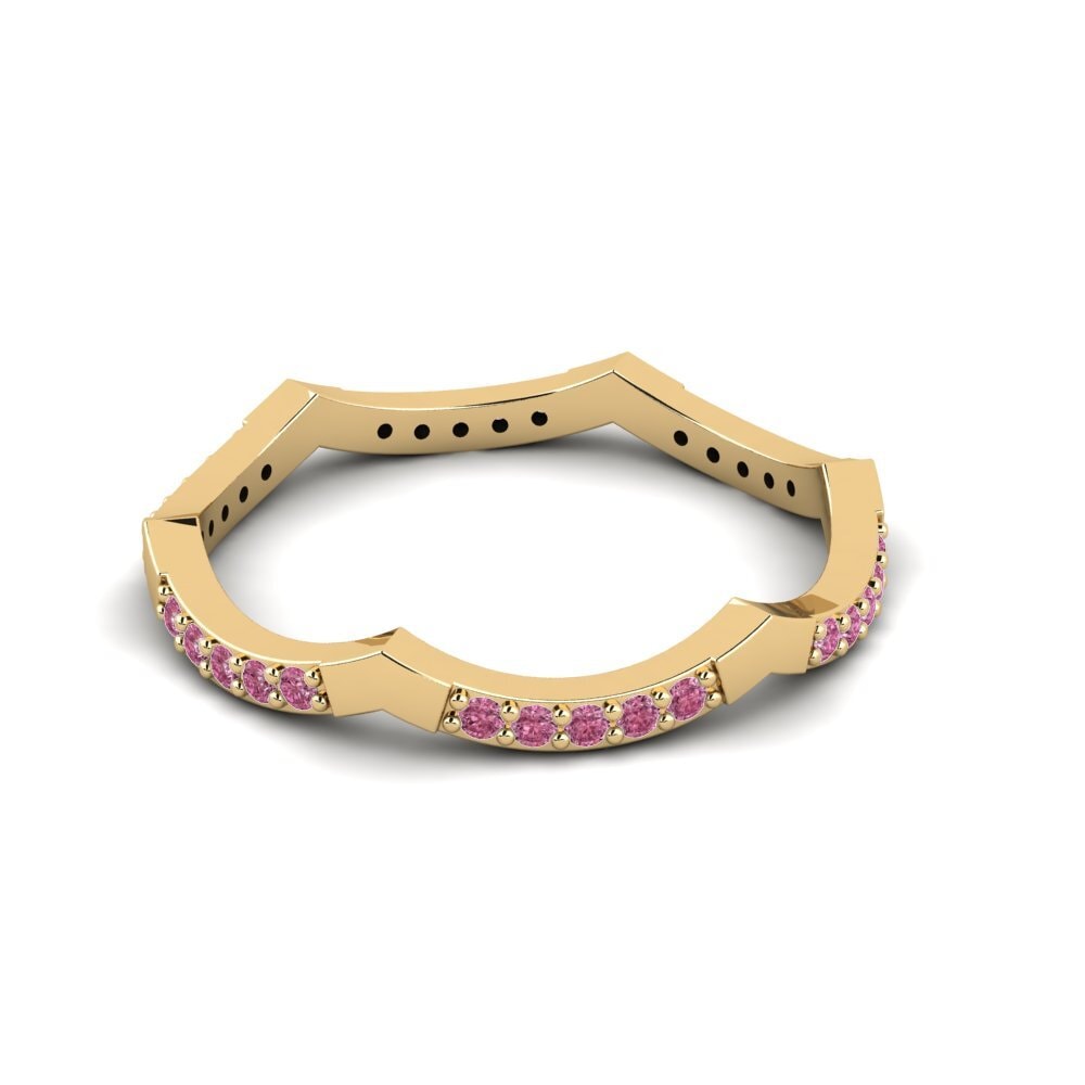 Rhodolite Garnet Stackable Ring Anitha - A