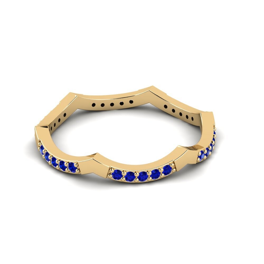 Sapphire Stackable Ring Anitha - A