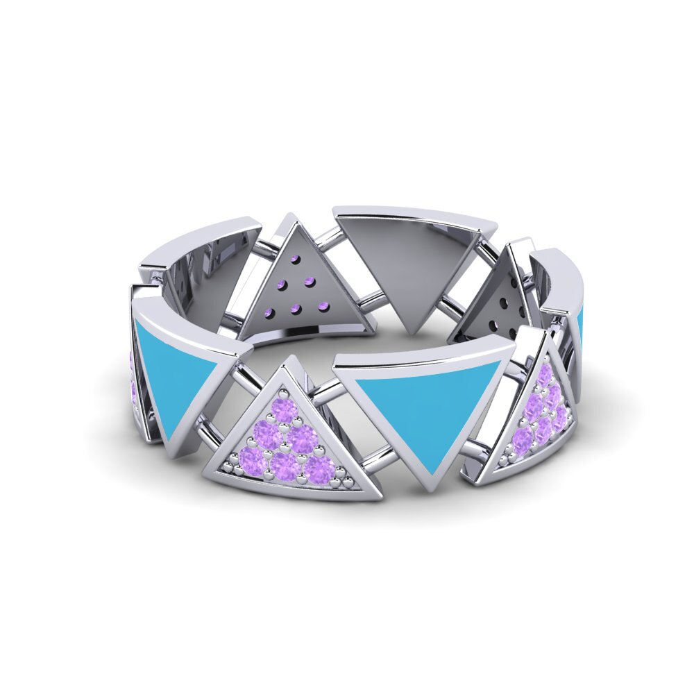 Amethyst Stapelbarer Ring Beatrices