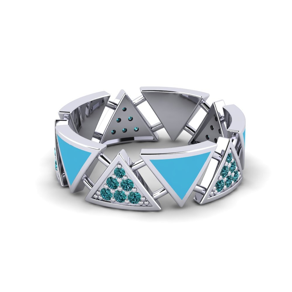 Blauer Diamant Stapelbarer Ring Beatrices