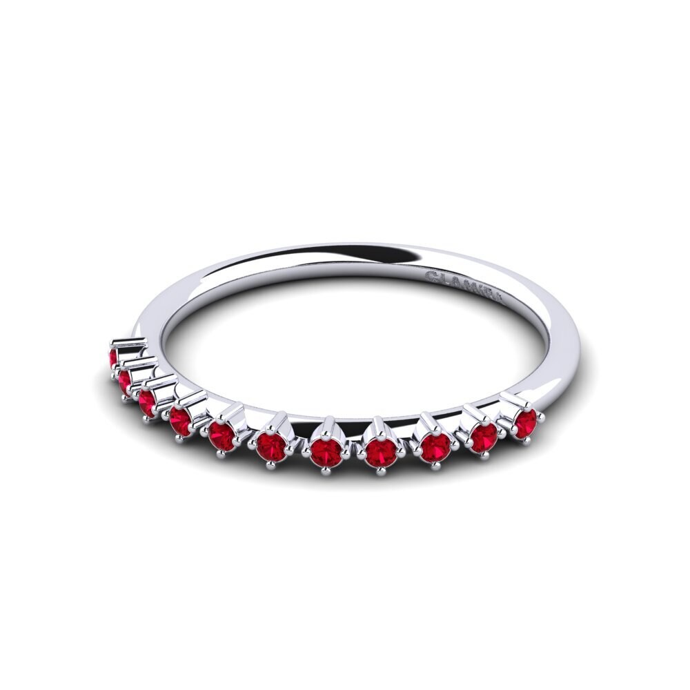 Circonita Roja Anillo apilable Belkems - A