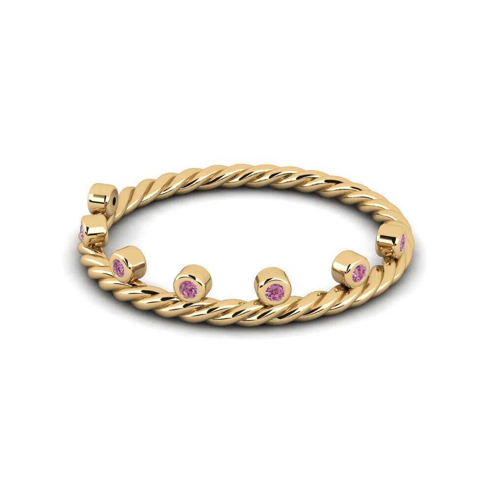 Rhodolite Garnet Stackable Ring Bisc - B