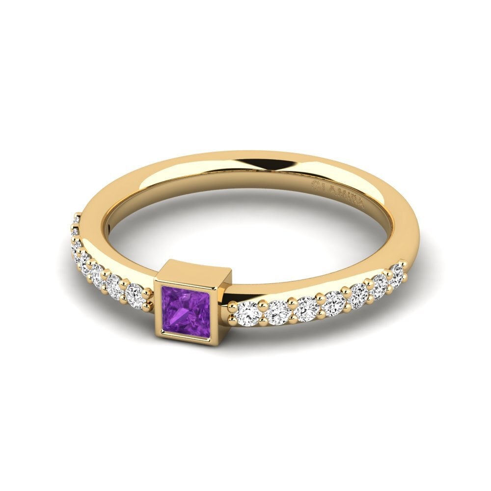 Amatista Anillo apilable Biscep - A