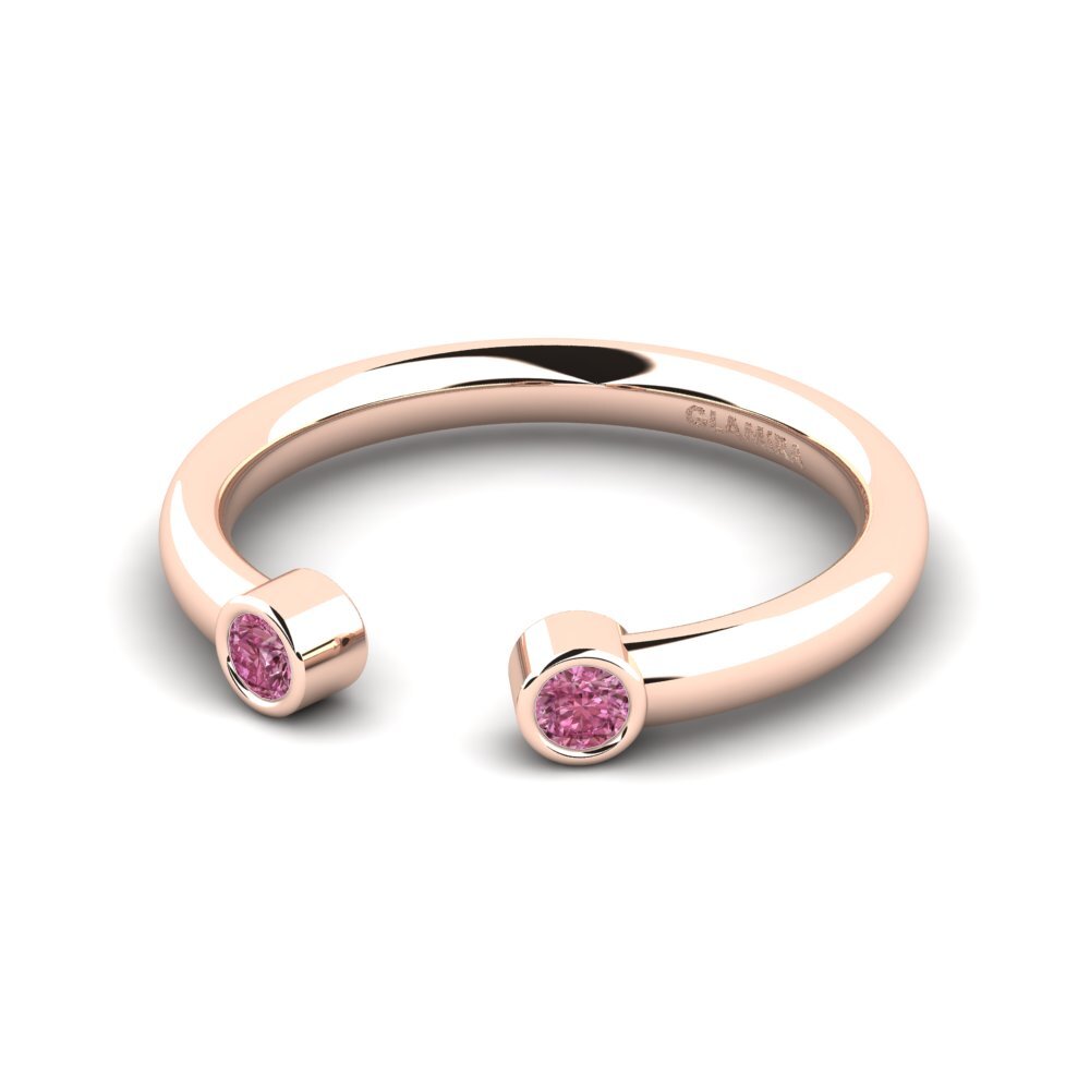 Rhodolite Garnet Stackable Ring Biscep - B