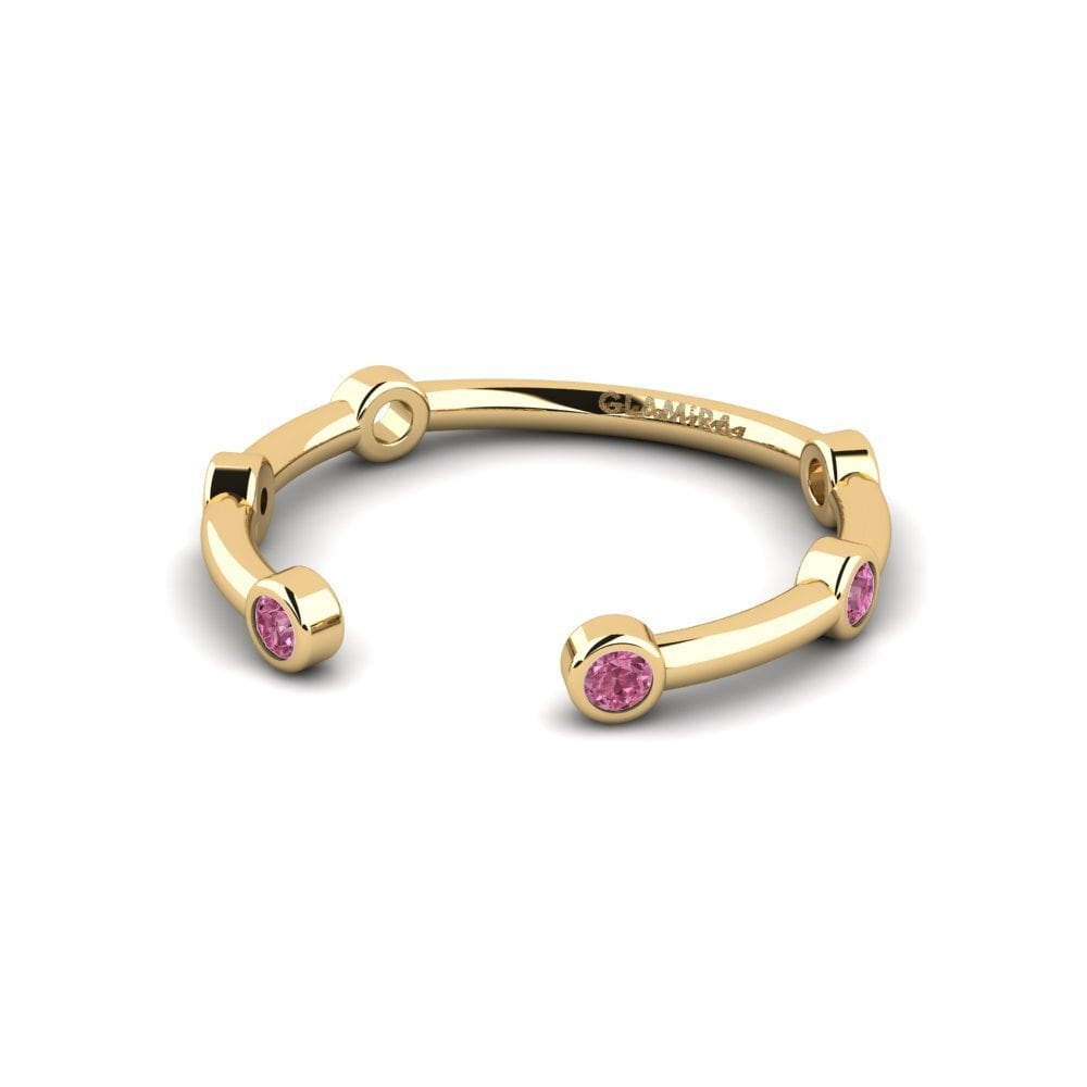 Rhodolite Garnet Stackable Ring Danden - A