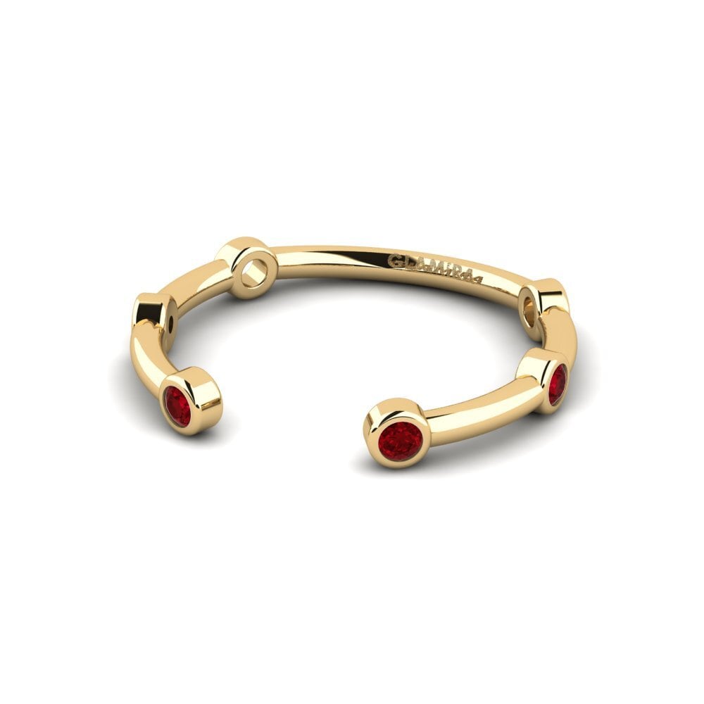 Circonita Roja Anillo apilable Danden - A