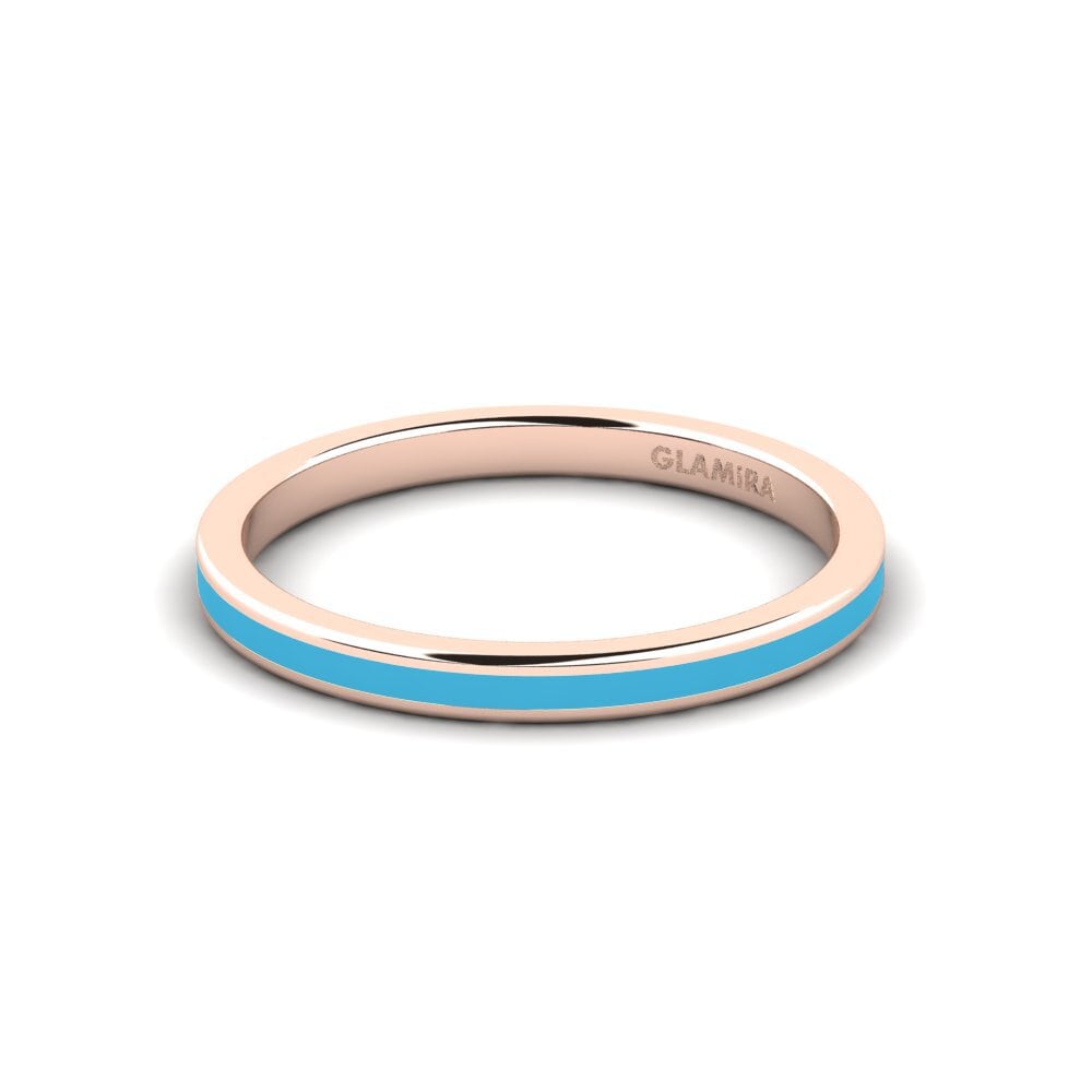 Rotgold 585 Stapelbarer Ring Fatint - B