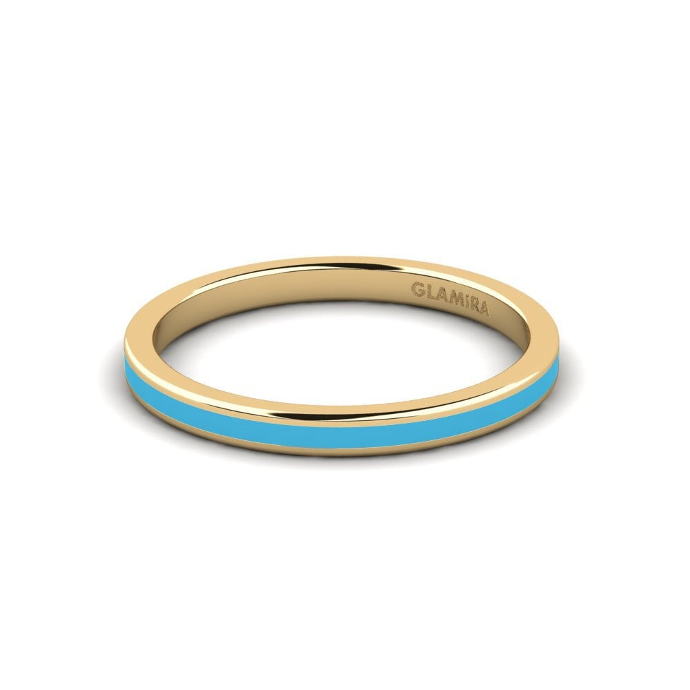 Gelbgold 750 Stapelbarer Ring Fatint - B