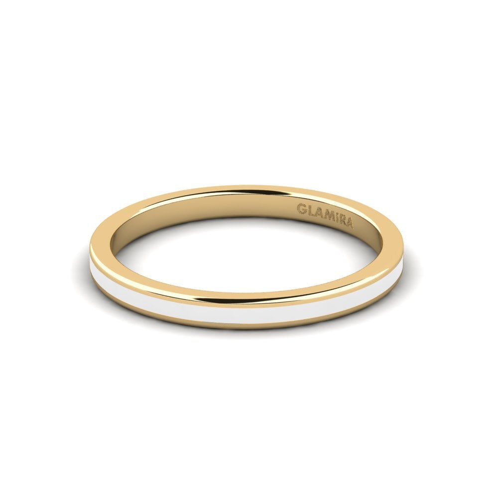 9k Oro Amarillo Anillo apilable Fatint - B