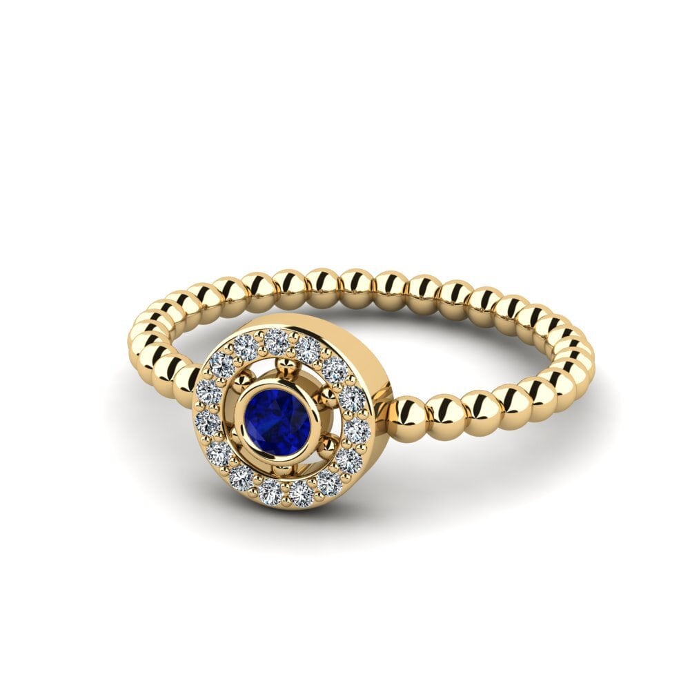 Saphir Stapelbarer Ring Hwal - A