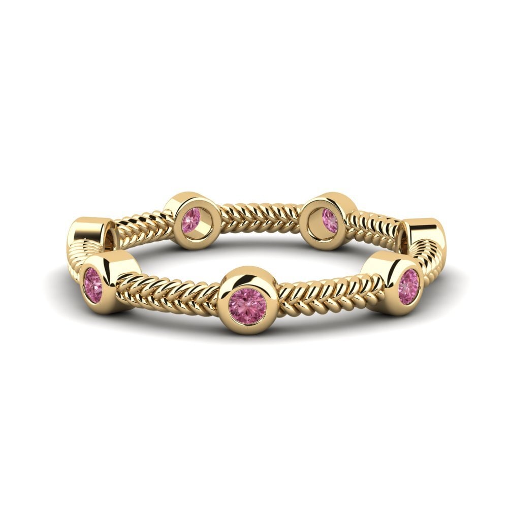 Rhodolite Garnet Stackable Ring Lexiedd - B