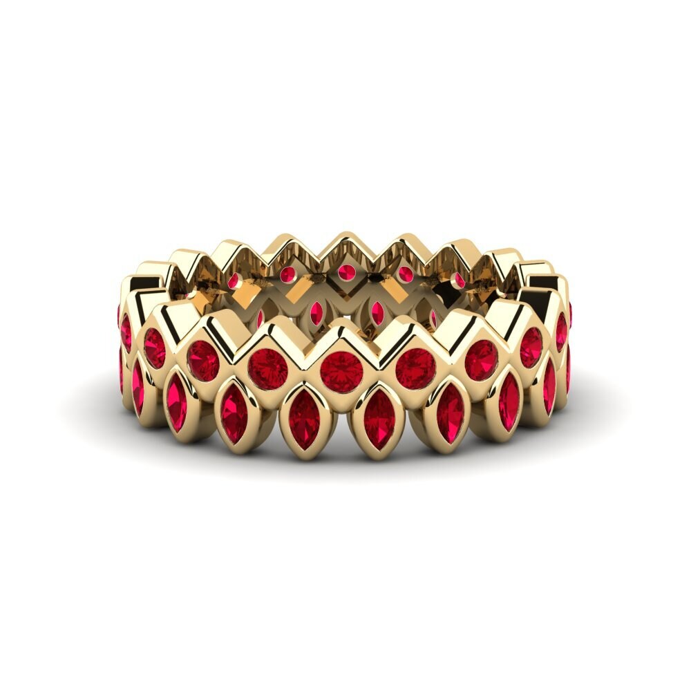 Circonita Roja Anillo apilable Liera - A