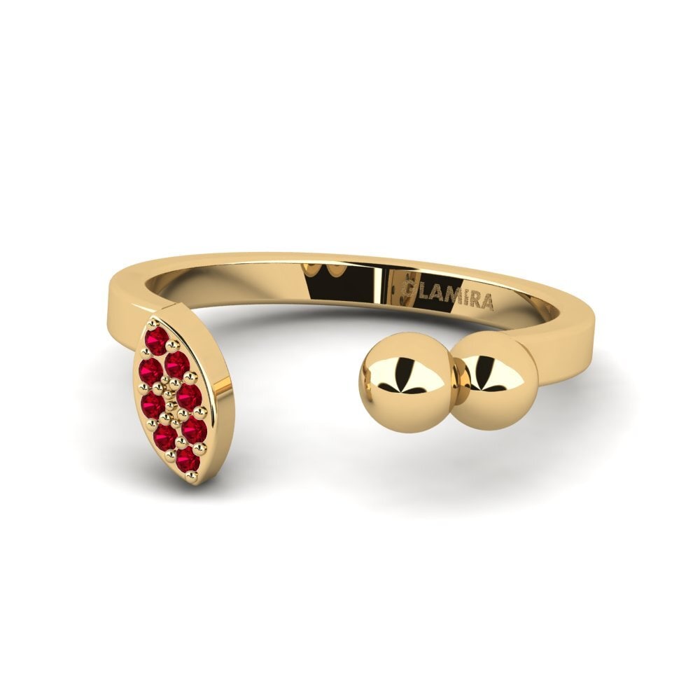 Circonita Roja Anillo apilable Missavs - A