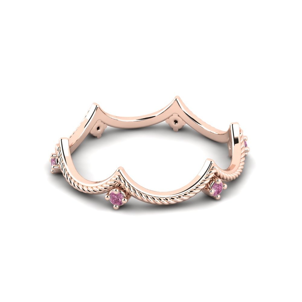 Rhodolite Garnet Stackable Ring Moureen - B