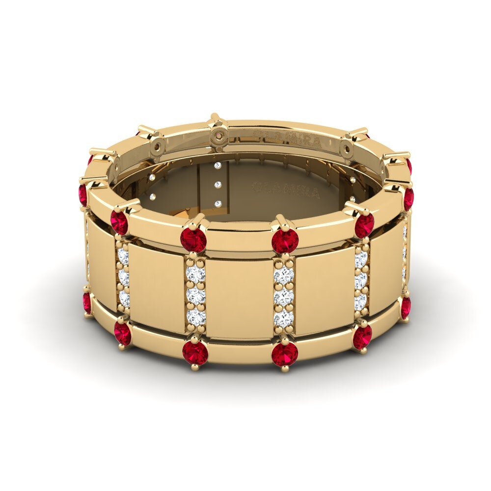 Circonita Roja Anillo apilable Neema - Set