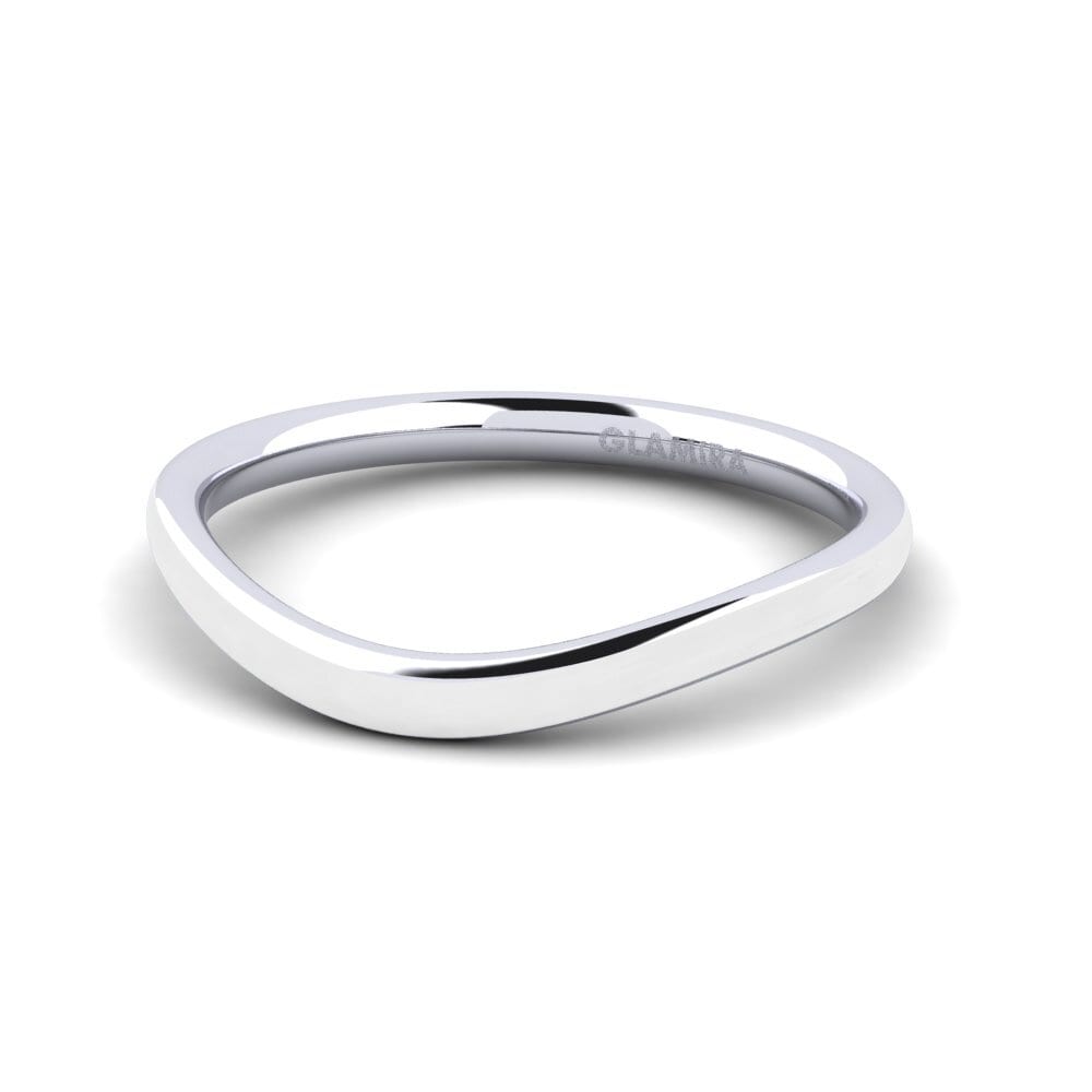 Weißgold 585 Stapelbarer Ring Sallans - B