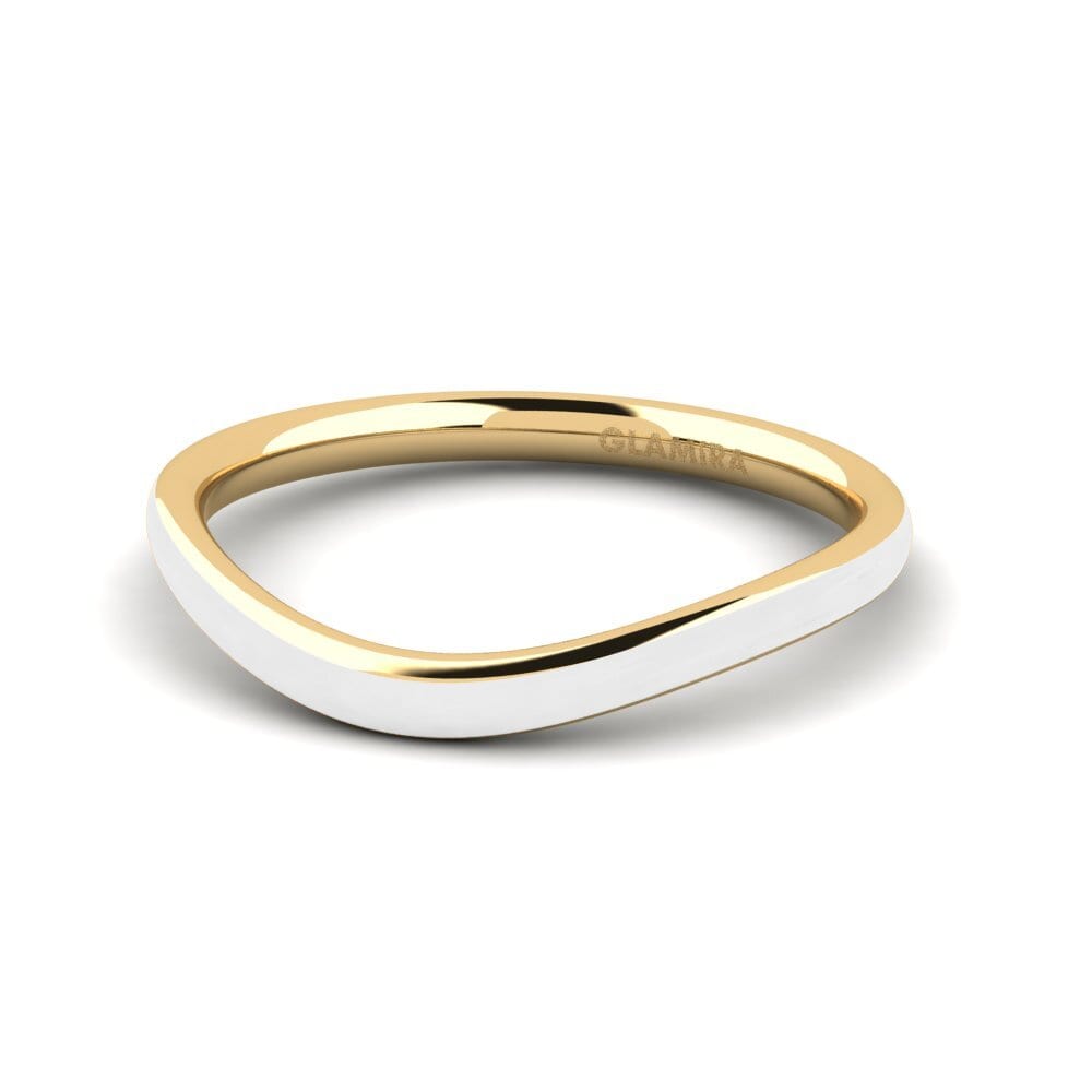 9k Oro Amarillo Anillo apilable Sallans - B