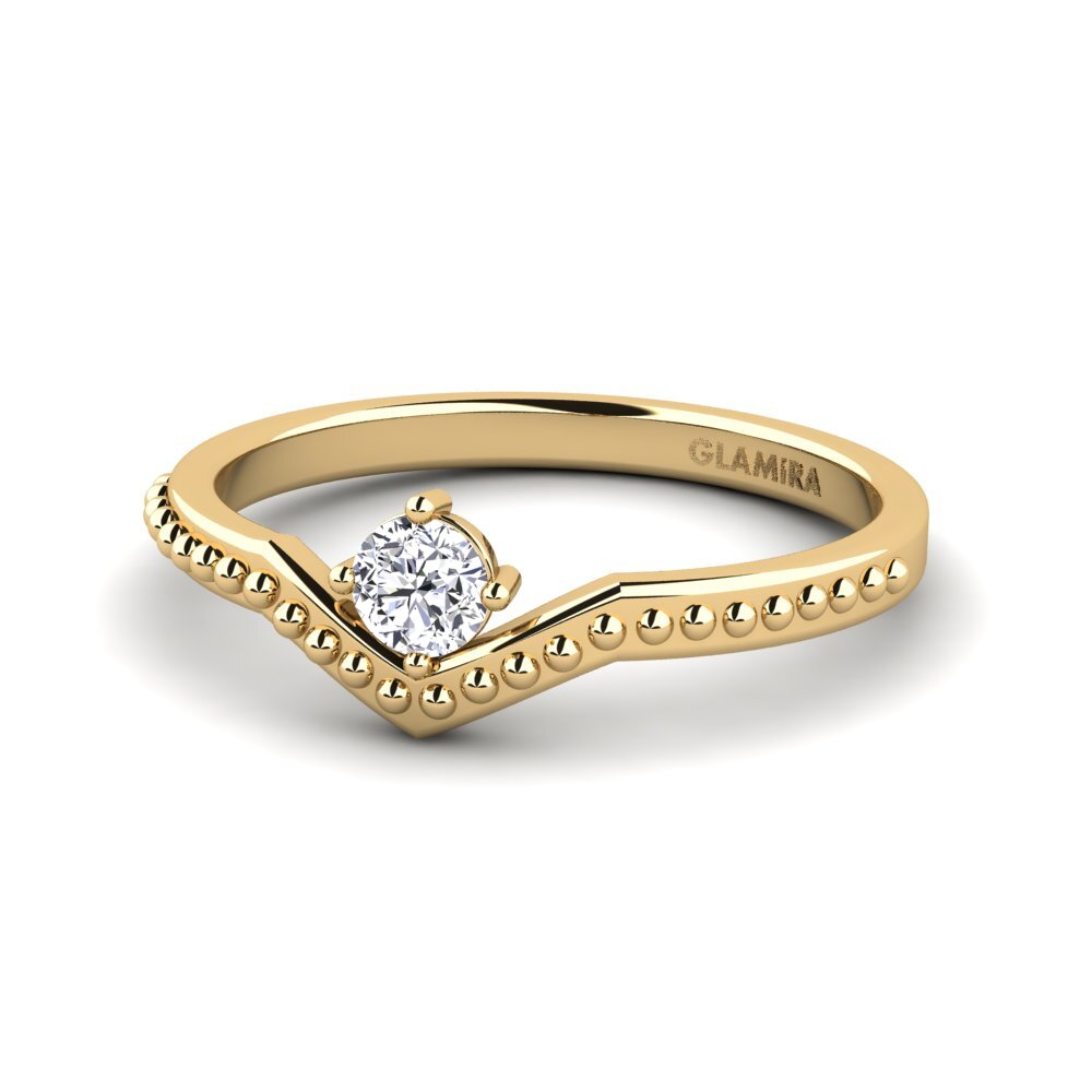Labor-gezüchteter Diamant Stapelbarer Ring Shappe - A
