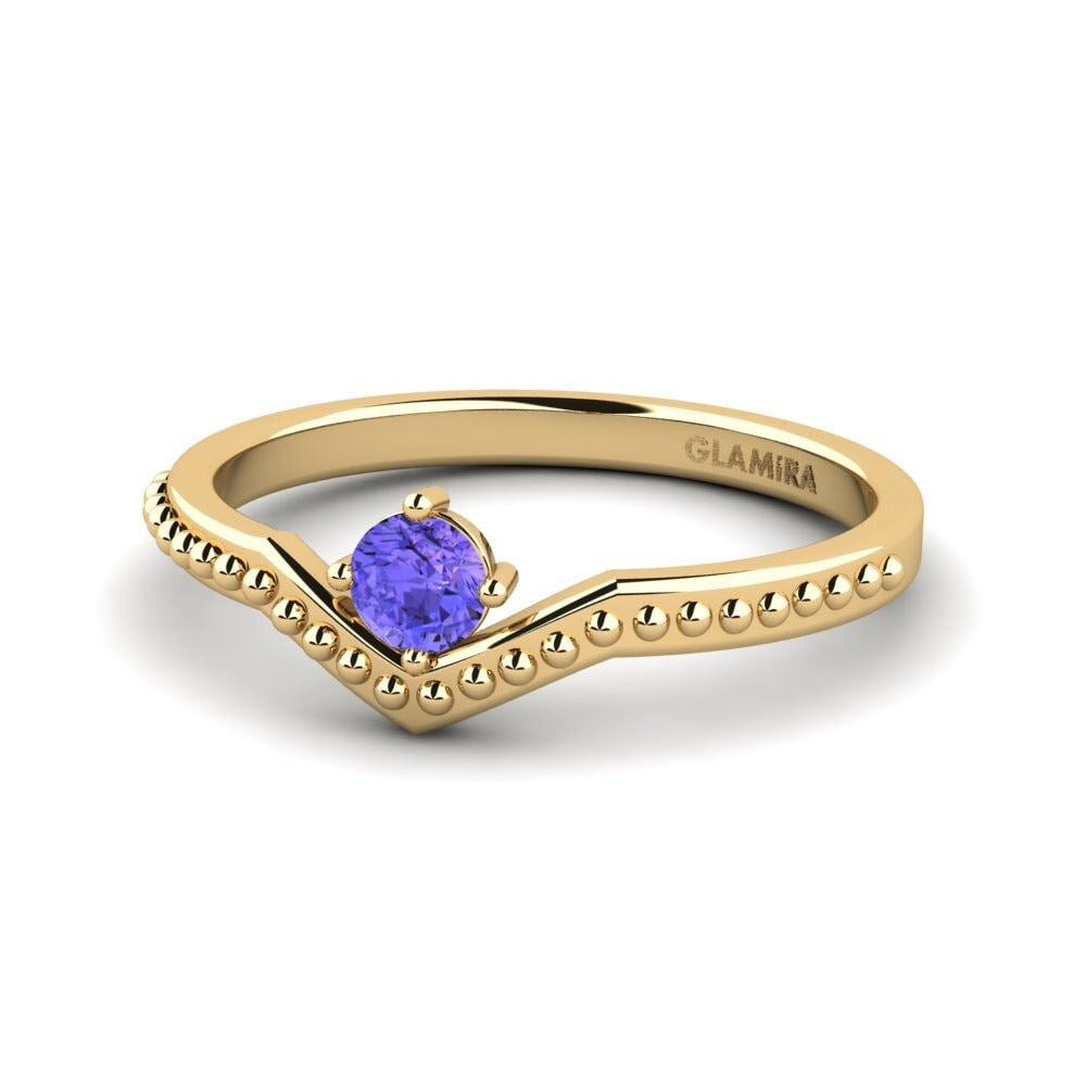 Tanzanita Anillo apilable Shappe - A
