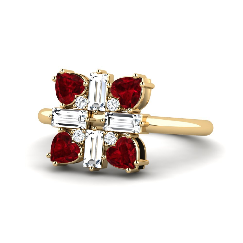 Corazón Rubí Anillo Ylfin - A