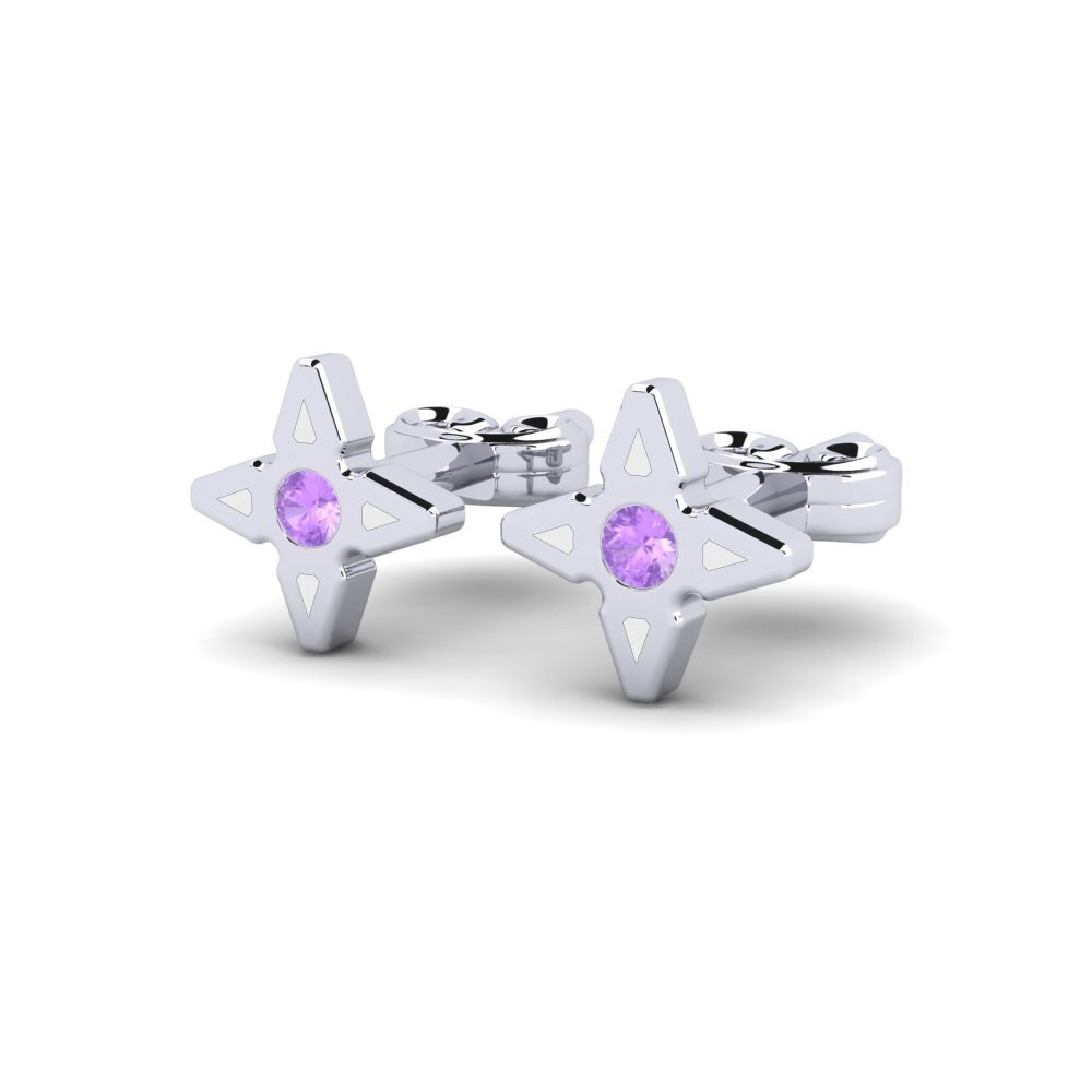 Amethyst Earring Cyclist