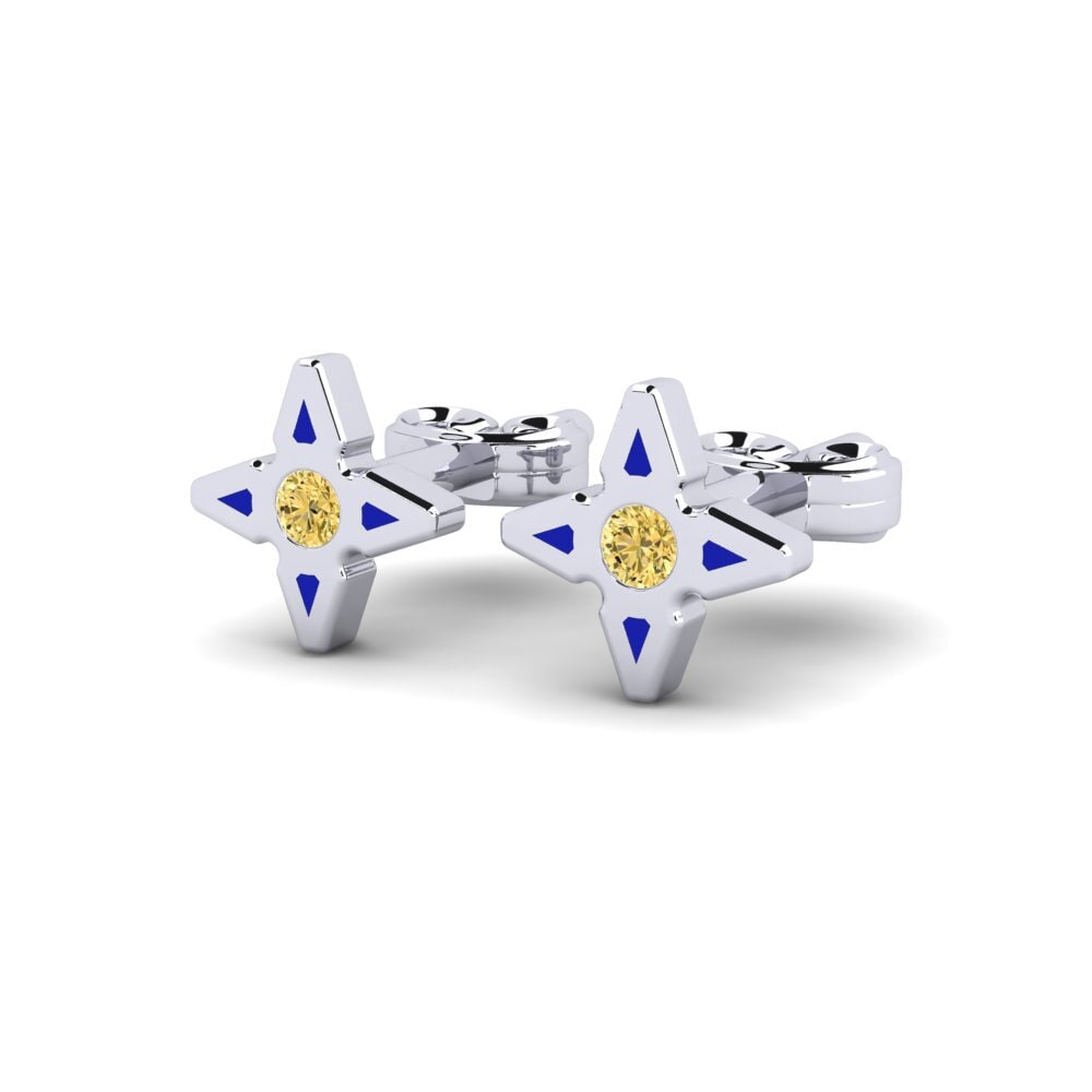 Yellow Diamond Women's Earring Cyclist
