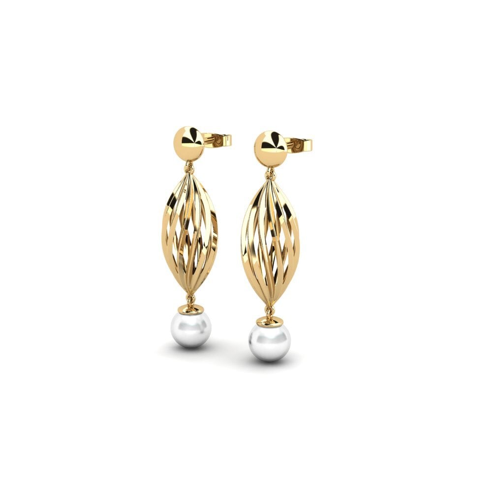 14ct Yellow Gold Women's Earring Ospylak